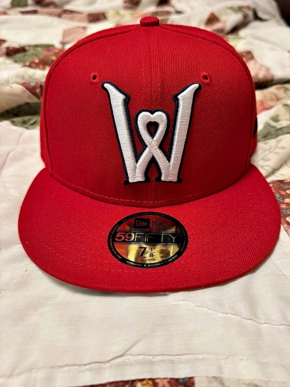 Worcester Red Sox Woo Sox New Era Minor League Men’s Fitted Hat Size 7 1/8